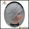 DSC0093 lingshang Fashion Design crochet beret chapeaux pour les filles à bas prix